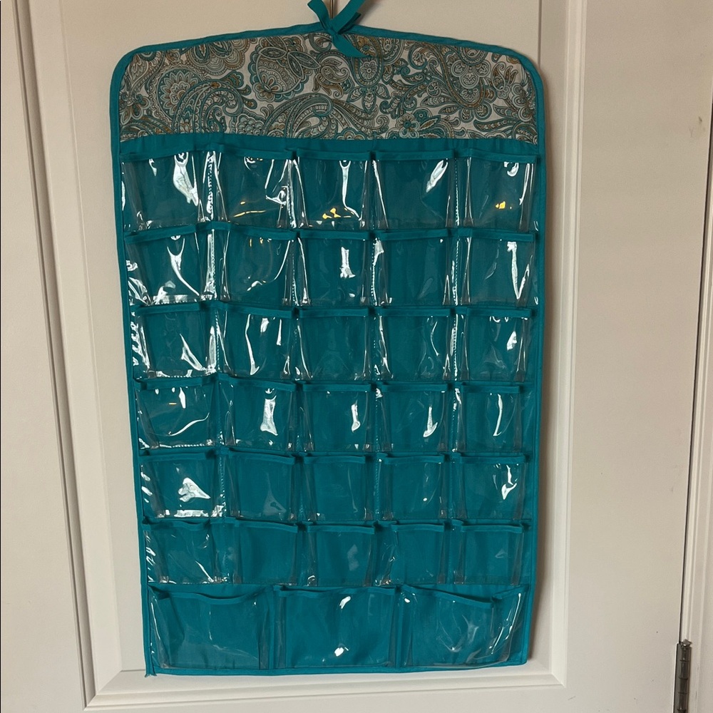 Hanging Turquoise Jewelry Organizer - Picture 2 of 6